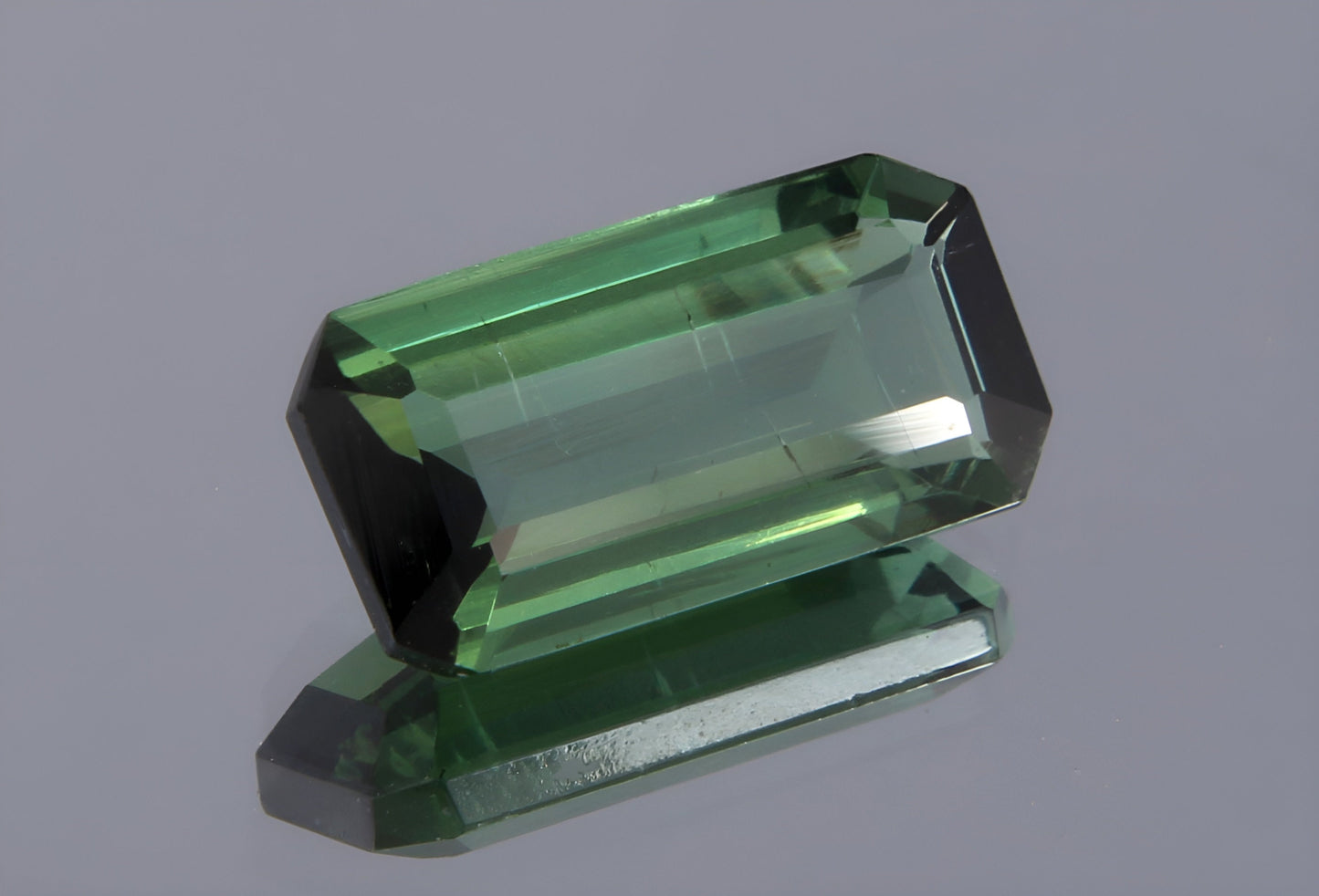 GSI Certified 1.07 Ct Natural Green Tourmaline Octagon Cut, Genuine Verdelite Tourmaline Unmounted Gemstone for Jewelry Making