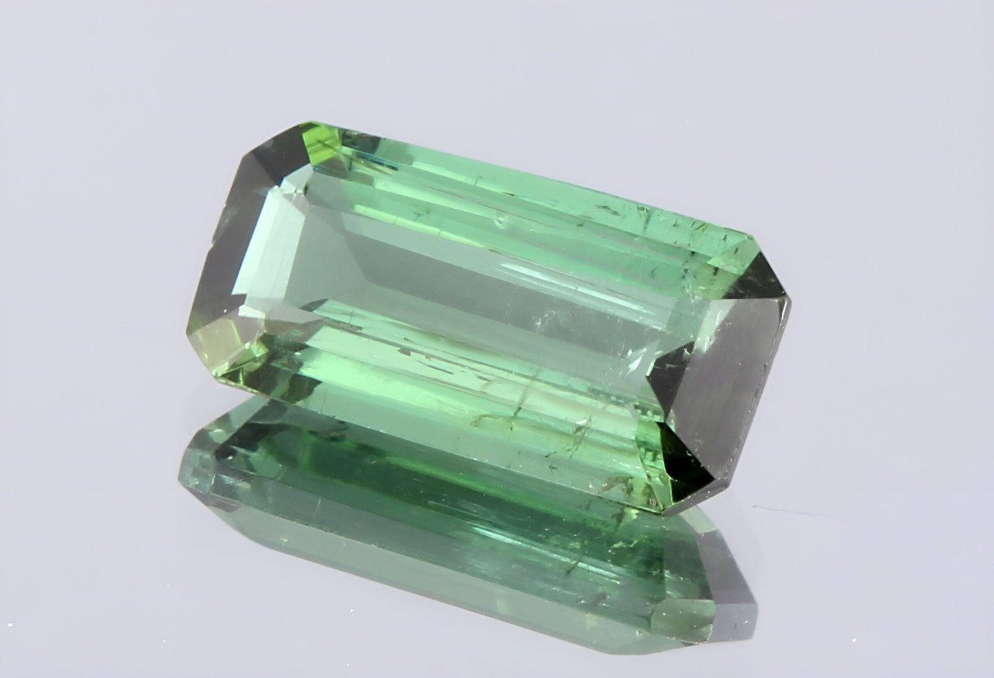 GSI Certified Natural Verdelite Tourmaline Octagon Cut 1.10 Ct Loose Gemstone, Green Tourmaline Unmounted Faceted Gemstone