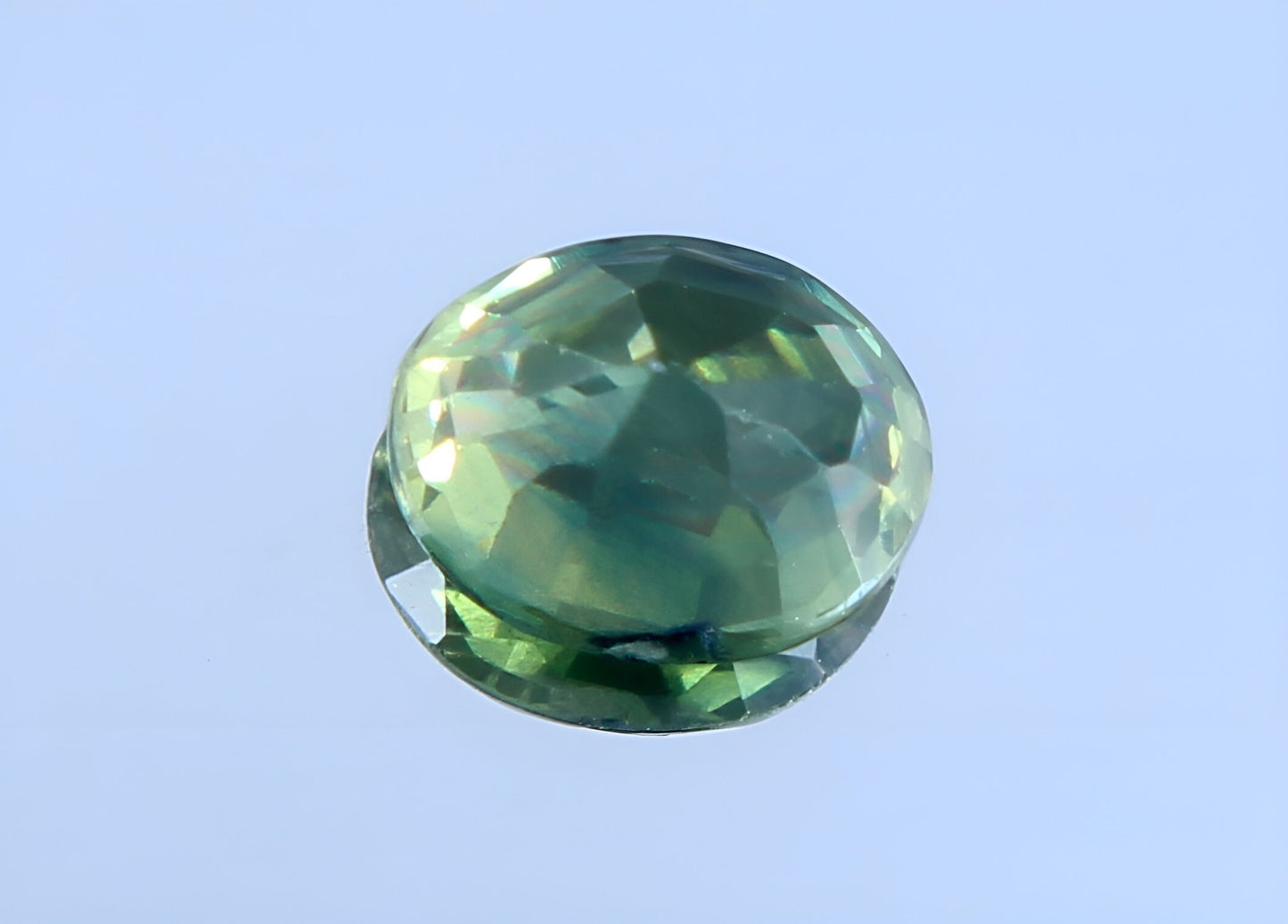 stunning natural green Teal Sapphire oval cut shape faceted loose gemstone 0.45 Carat for jewelry making, September birthstone