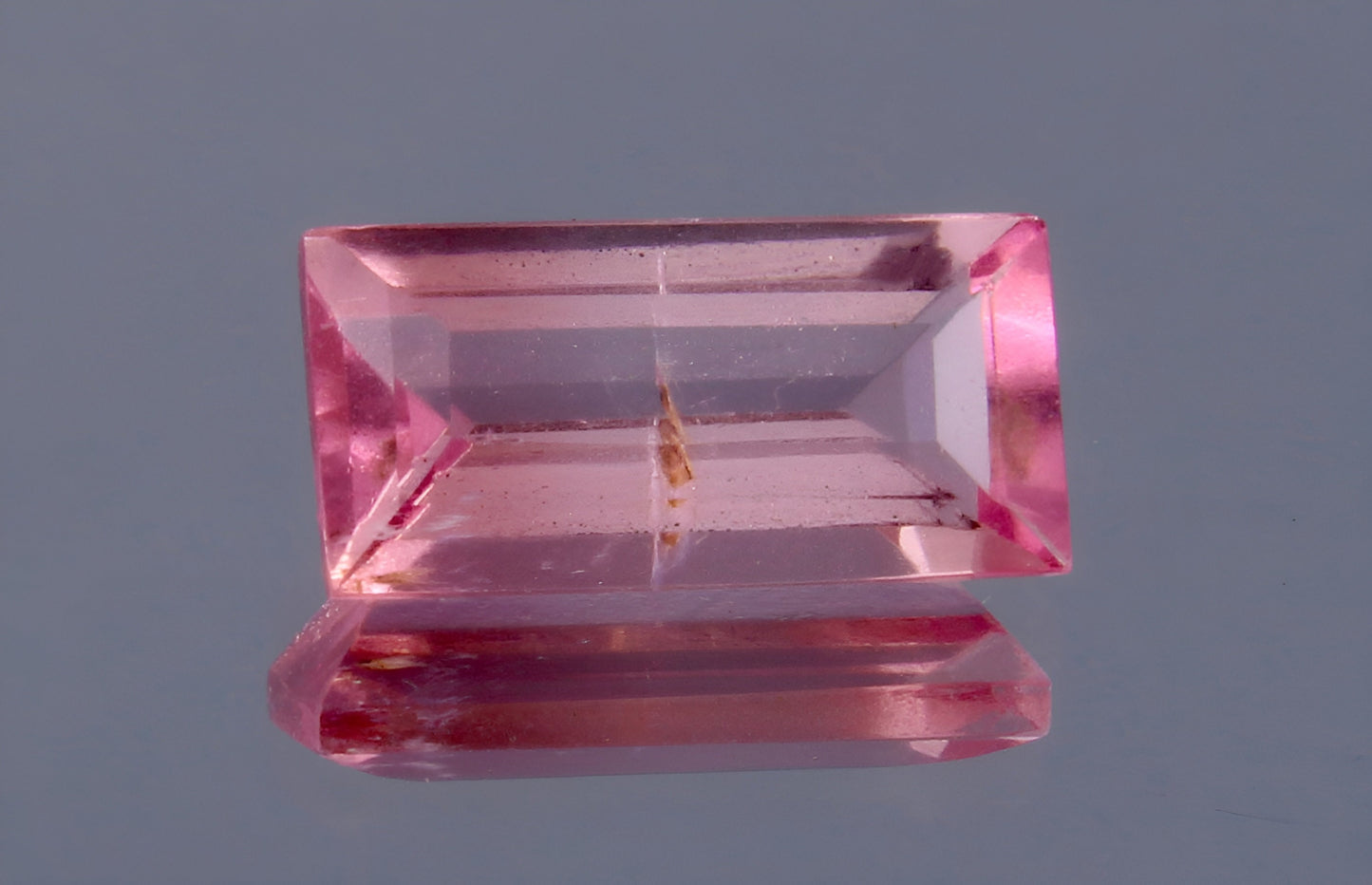 Natural GSI Certified Rubellite Tourmaline Baguette Cut 1.32 Ct Loose Gemstone, Genuine Rubellite Unmounted Gemstone