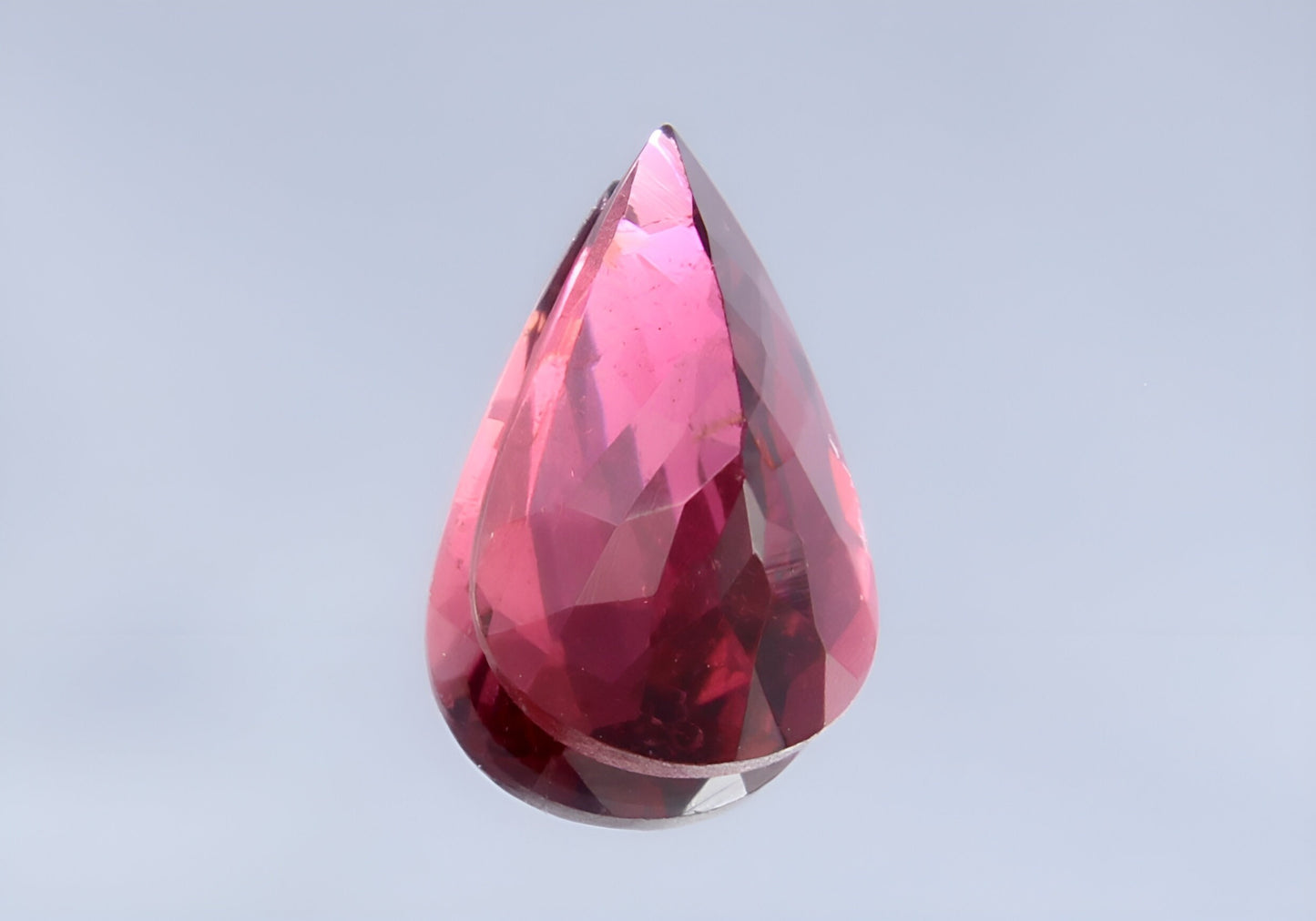 Natural GSI Certified Rubellite Tourmaline Pear Cut 1.15 Ct Loose Gemstone, Genuine Rubellite Unmounted Gemstone