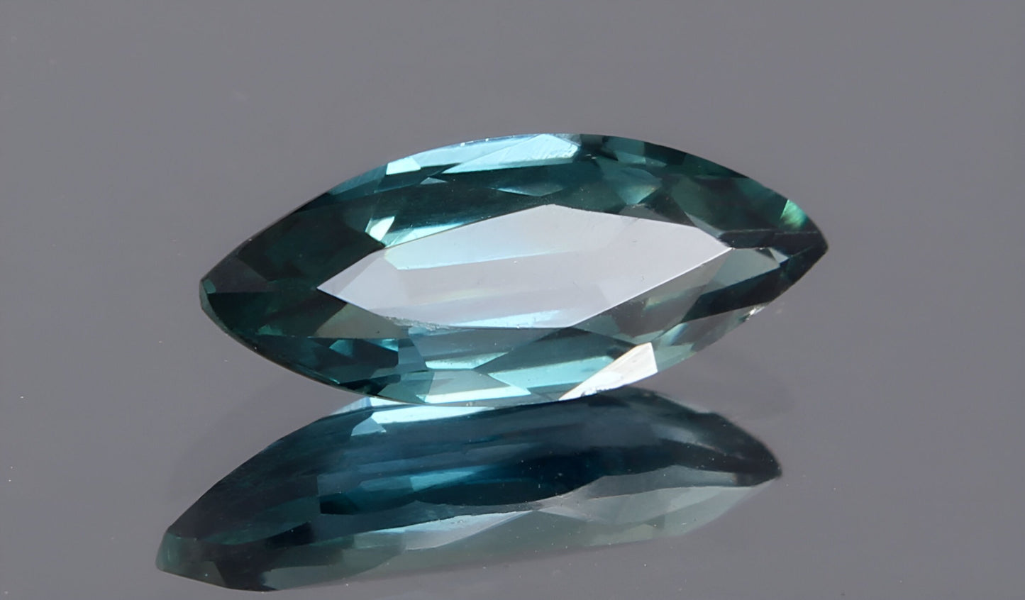 stunning unheated natural Teal Sapphire marquise cut shape faceted loose gemstone 0.44 Carat for jewelry making, September birthstone
