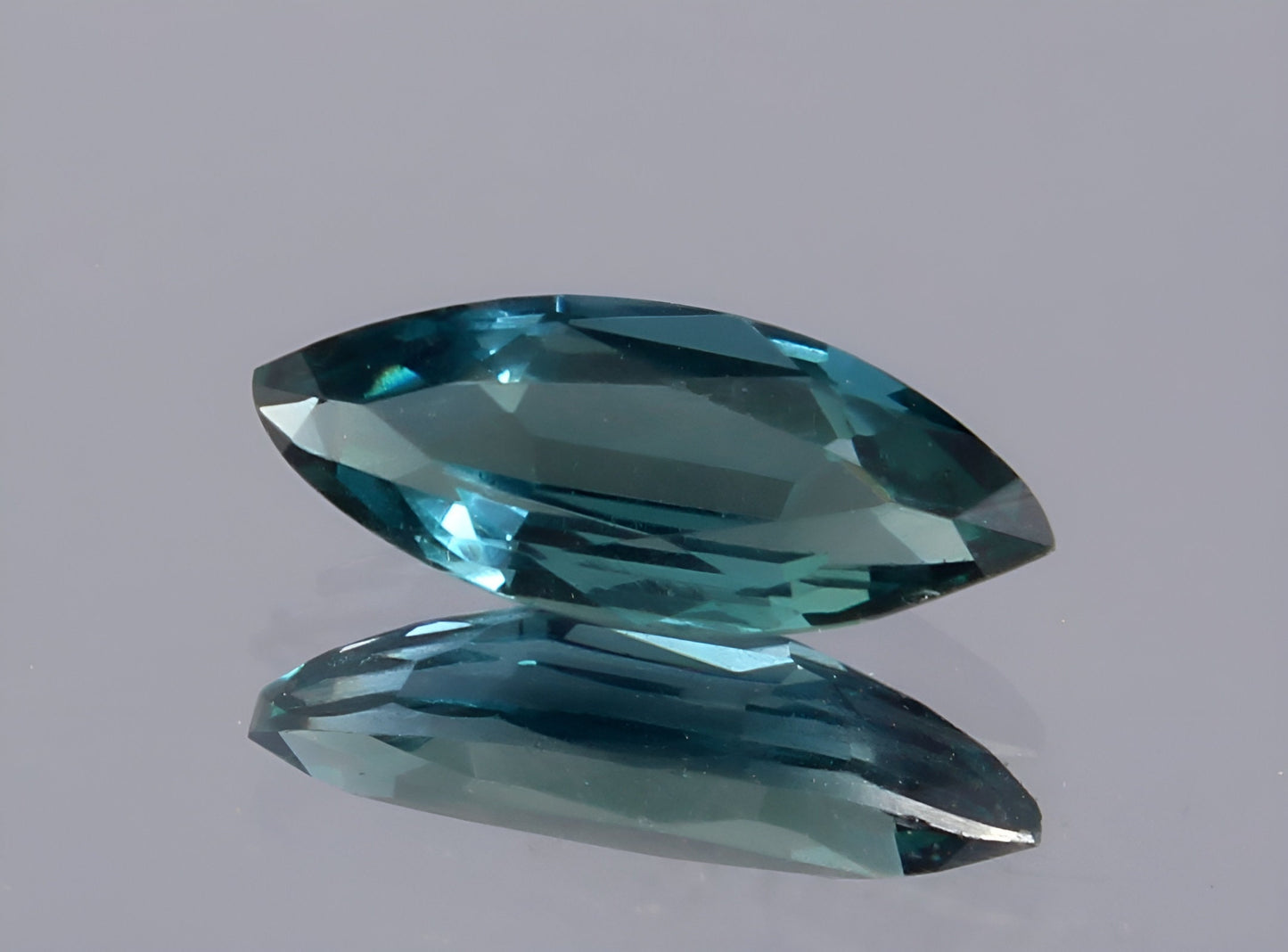 stunning unheated natural Teal Sapphire marquise cut shape faceted loose gemstone 0.44 Carat for jewelry making, September birthstone