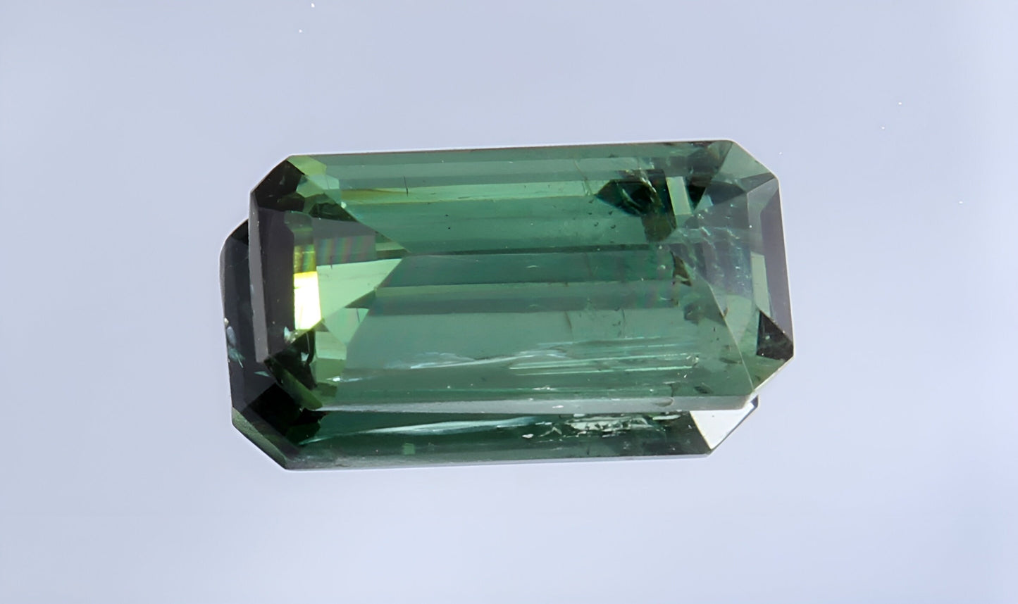 GSI Certified Natural Verdelite Tourmaline Octagon Cut 1.10 Ct Loose Gemstone, Green Tourmaline Unmounted Faceted Gemstone