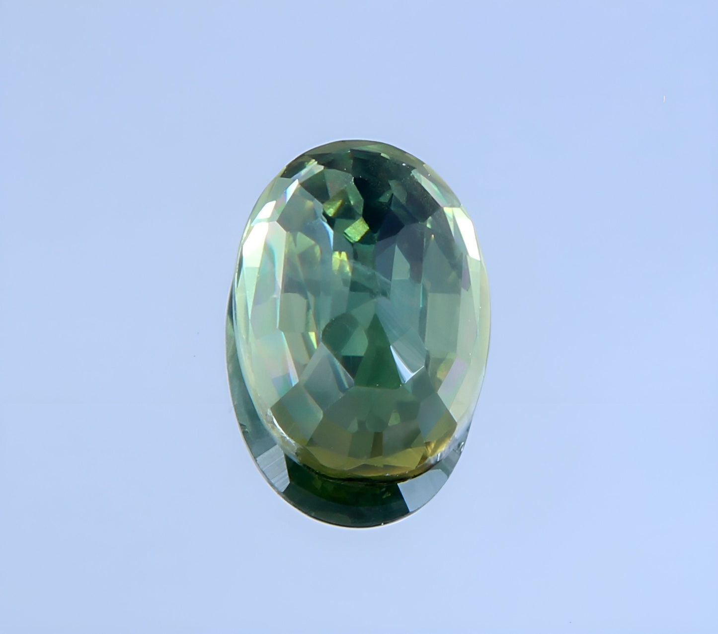 stunning natural green Teal Sapphire oval cut shape faceted loose gemstone 0.67 Carat for jewelry making, September birthstone