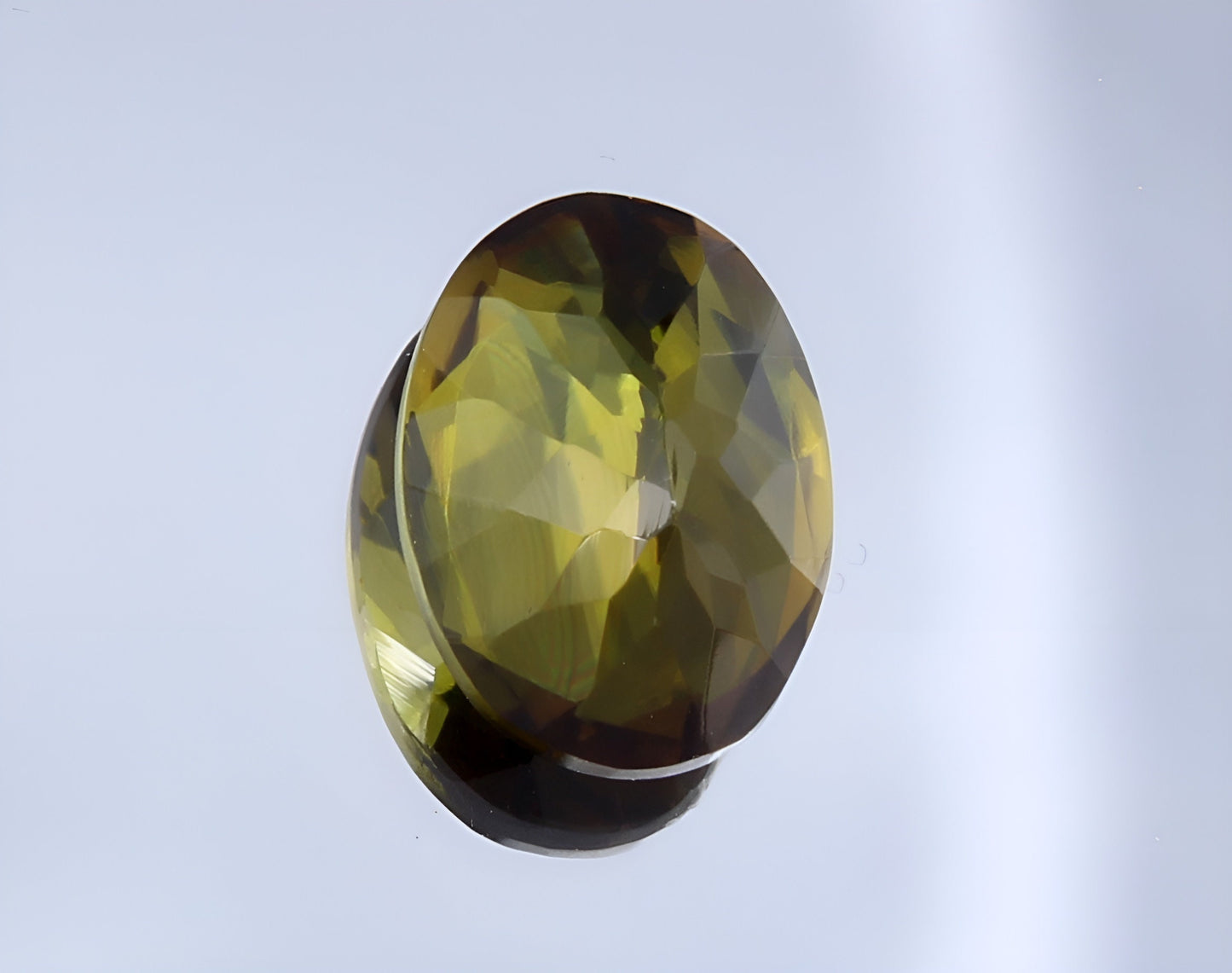 GSI Certified Natural 1.35 Ct Green Tourmaline Oval Cut, Genuine Verdelite Tourmaline Unmounted Faceted Gemstone For Jewelry Making