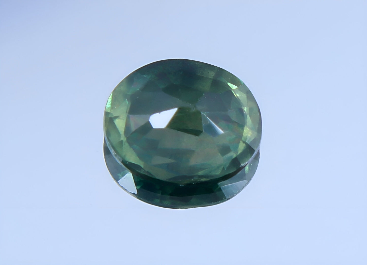 Stunning natural Teal Sapphire oval cut shape faceted loose gemstone 0.40 Carat for jewelry making, September birthstone
