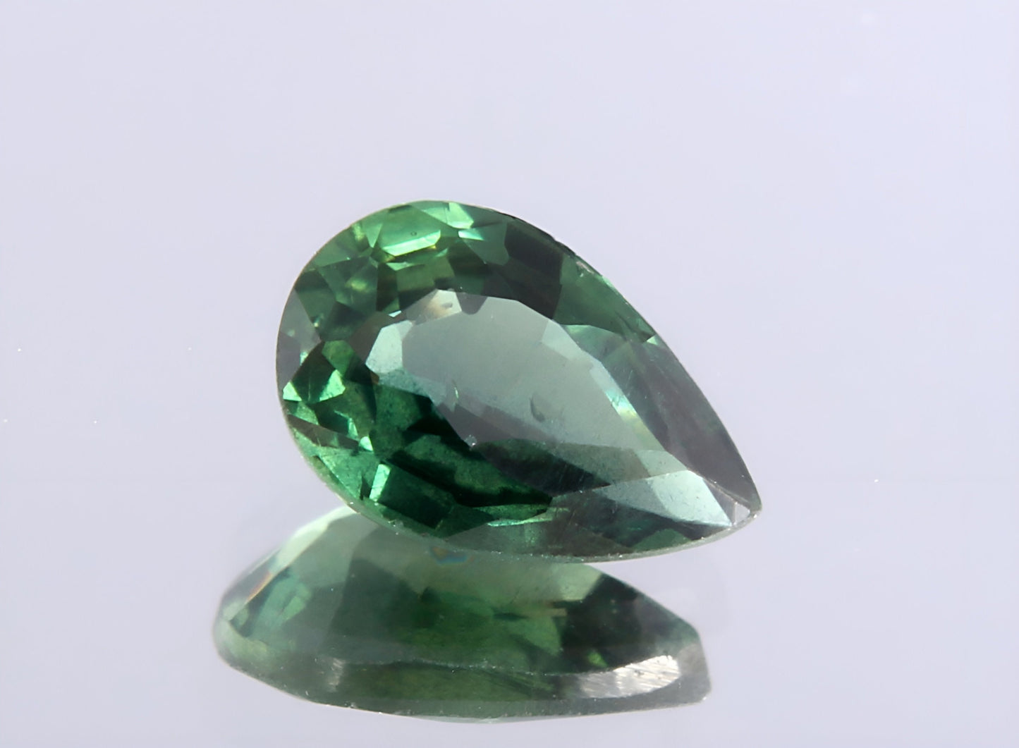 Stunning natural Teal Sapphire Pear cut shape faceted loose gemstone 0.41 Carat for jewelry making, September birthstone