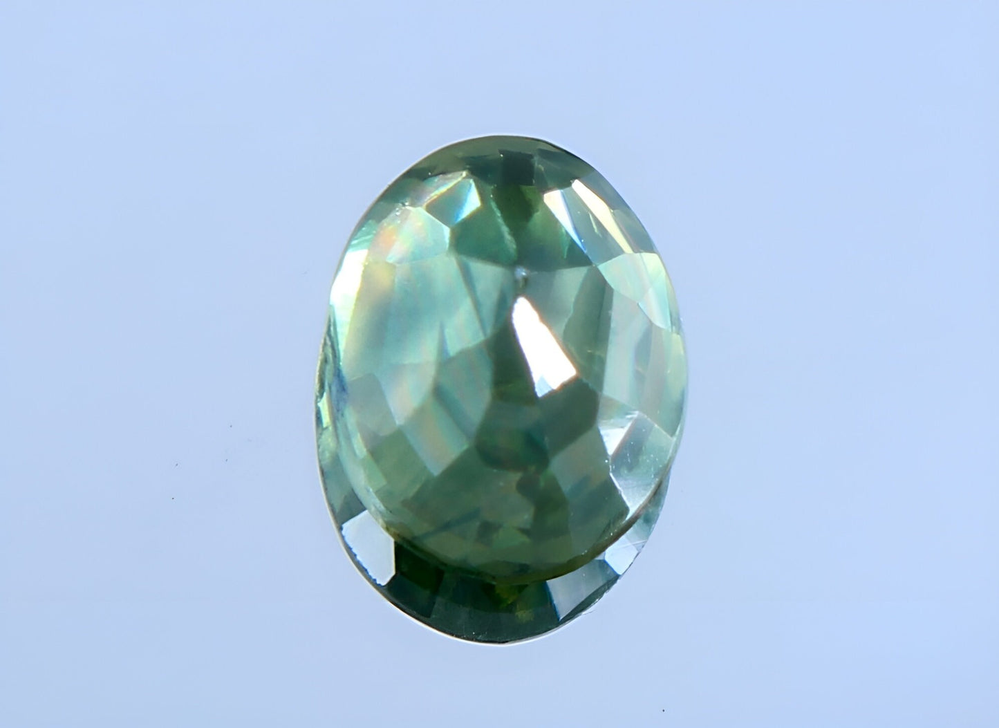 stunning natural green Teal Sapphire oval cut shape faceted loose gemstone 0.45 Carat for jewelry making, September birthstone