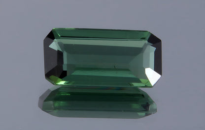 GSI Certified 1.07 Ct Natural Green Tourmaline Octagon Cut, Genuine Verdelite Tourmaline Unmounted Gemstone for Jewelry Making