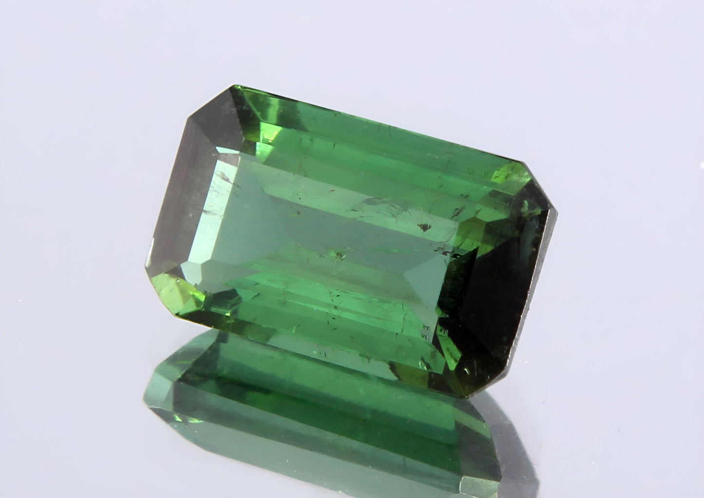 GSI Certified Natural 1 Ct Verdelite Tourmaline Octagon Cut Loose Gemstone, Genuine Green Tourmaline Unmounted Gemstone For Jewelry Making