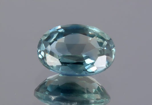 Stunning Natural Teal Sapphire oval cut shape faceted loose gemstone 0.43 Carat for jewelry making, September birthstone