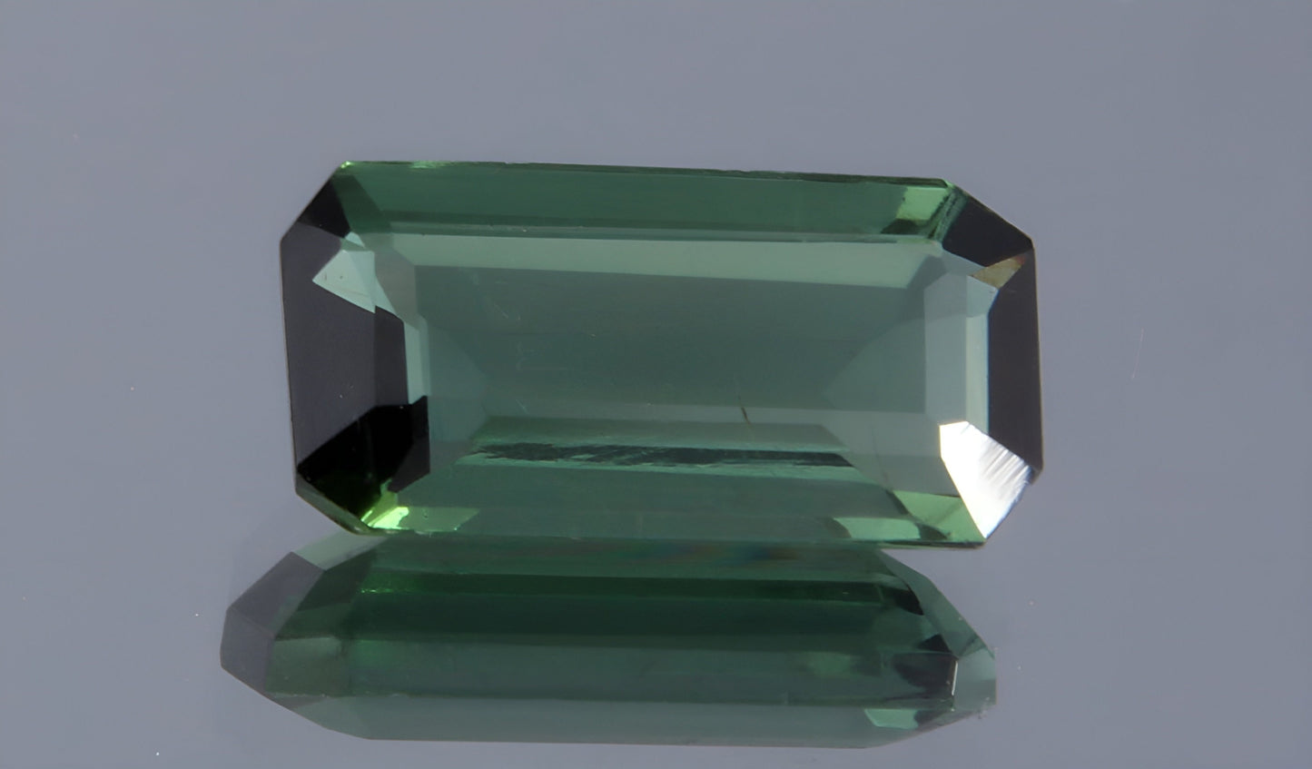 GSI Certified 1.07 Ct Natural Green Tourmaline Octagon Cut, Genuine Verdelite Tourmaline Unmounted Gemstone for Jewelry Making