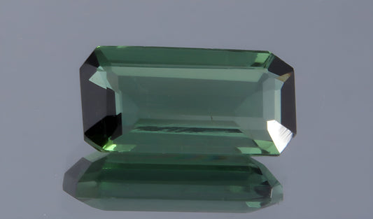 GSI Certified 1.07 Ct Natural Green Tourmaline Octagon Cut, Genuine Verdelite Tourmaline Unmounted Gemstone for Jewelry Making
