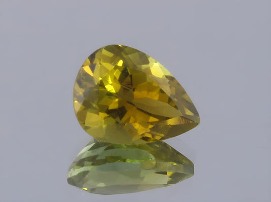 GSI Certified Gorgeous 1.28 Ct Natural Brownish Green Tourmaline Oval Cut Faceted Loose Gemstone, Genuine Brown Tourmaline Unmounted Gem