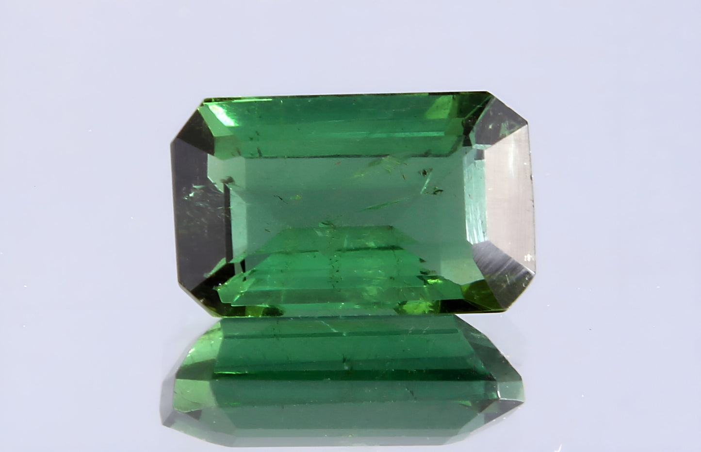 GSI Certified Natural 1 Ct Verdelite Tourmaline Octagon Cut Loose Gemstone, Genuine Green Tourmaline Unmounted Gemstone For Jewelry Making