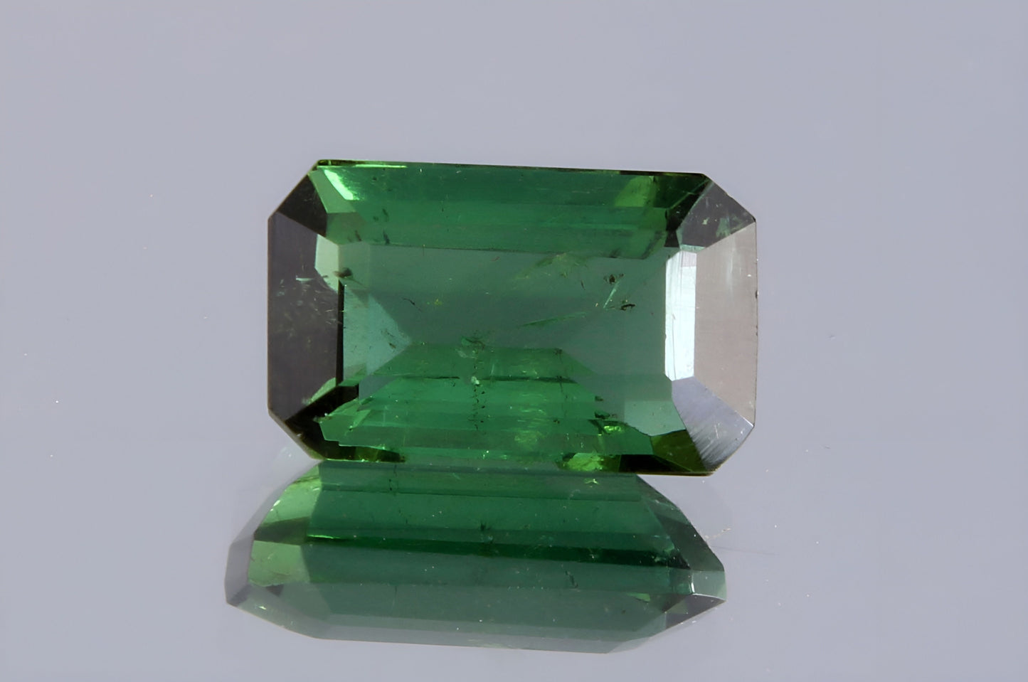 GSI Certified Natural 1 Ct Verdelite Tourmaline Octagon Cut Loose Gemstone, Genuine Green Tourmaline Unmounted Gemstone For Jewelry Making