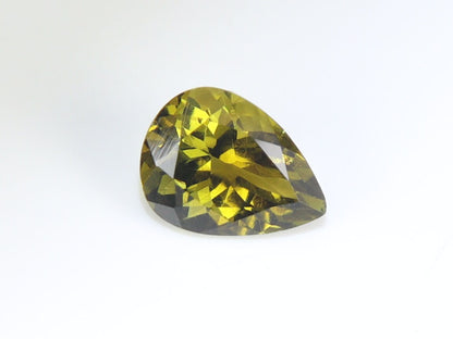 GSI Certified Gorgeous 1.28 Ct Natural Brownish Green Tourmaline Oval Cut Faceted Loose Gemstone, Genuine Brown Tourmaline Unmounted Gem