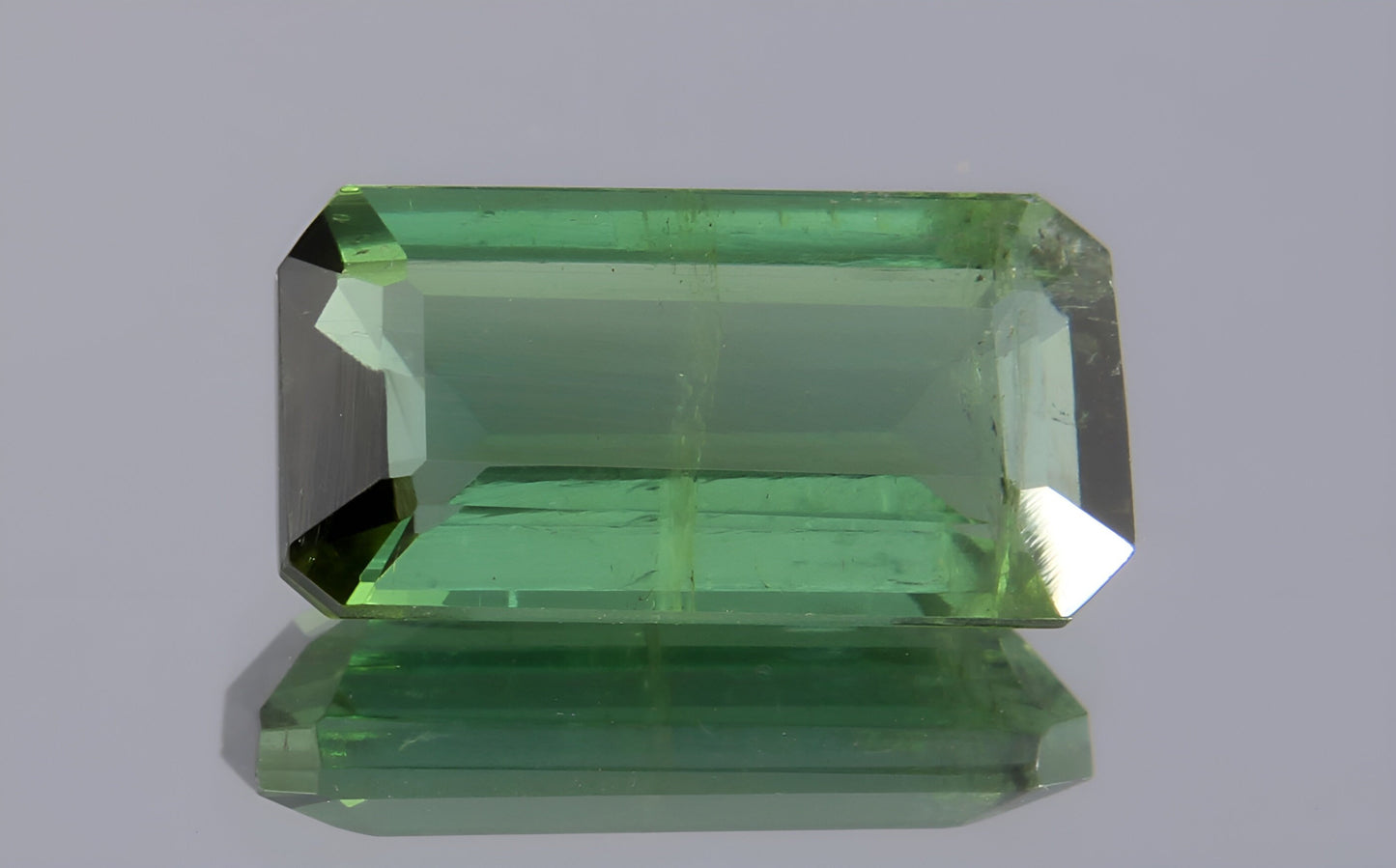 Natural GSI Certified Verdelite Tourmaline 1.83 Ct Octagon Cut Loose Gemstone, Genuine Unmounted Green Tourmaline Faceted Gemstone