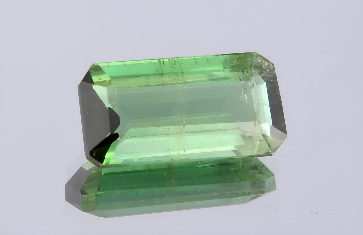Natural GSI Certified Verdelite Tourmaline 1.83 Ct Octagon Cut Loose Gemstone, Genuine Unmounted Green Tourmaline Faceted Gemstone