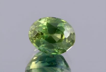 stunning natural green Teal Sapphire oval cut shape faceted loose gemstone 0.45 Carat for jewelry making, September birthstone