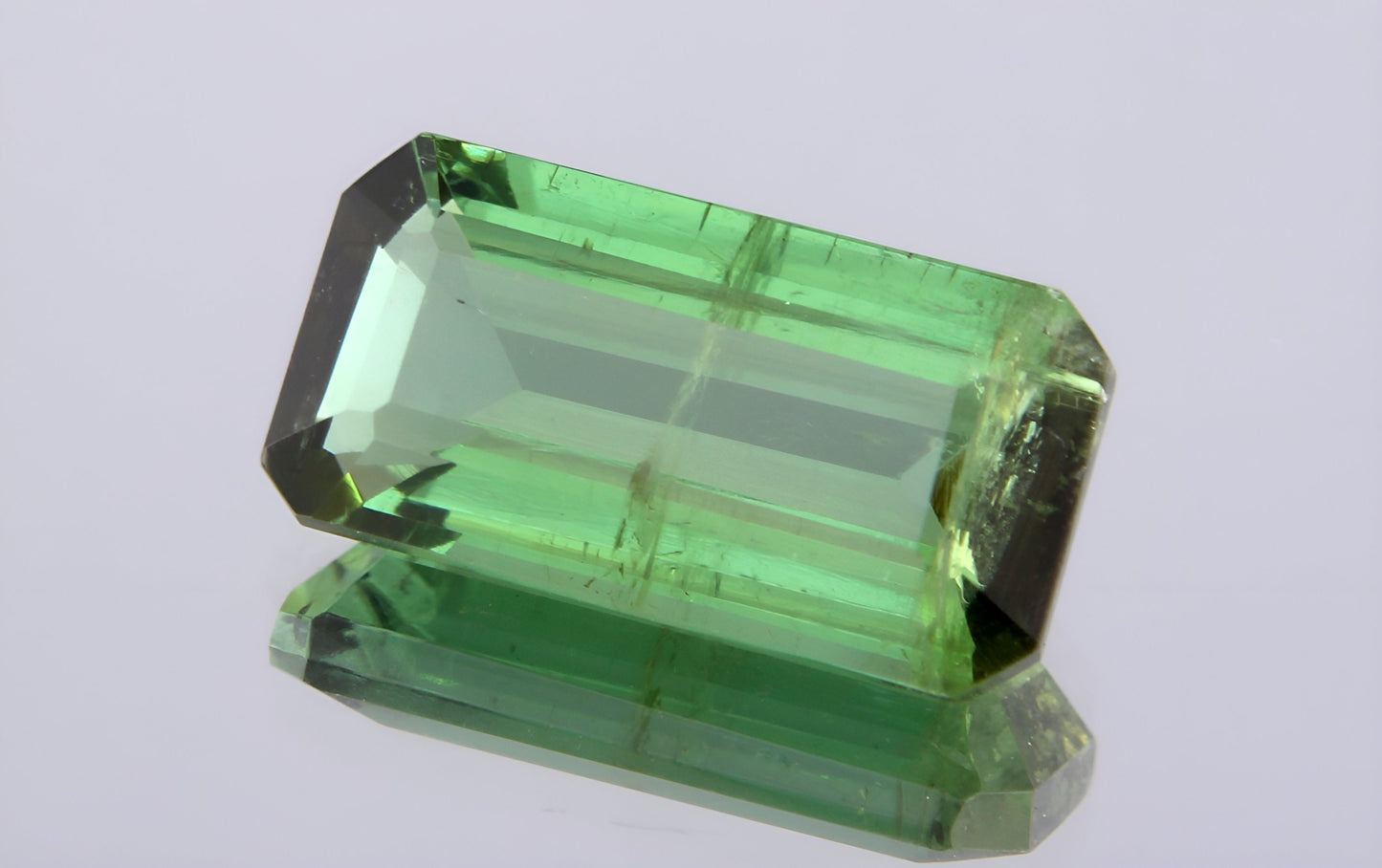 Natural GSI Certified Verdelite Tourmaline 1.83 Ct Octagon Cut Loose Gemstone, Genuine Unmounted Green Tourmaline Faceted Gemstone