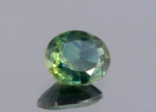 Stunning natural Teal Sapphire oval cut shape faceted loose gemstone 0.41 Carat for jewelry making, September birthstone