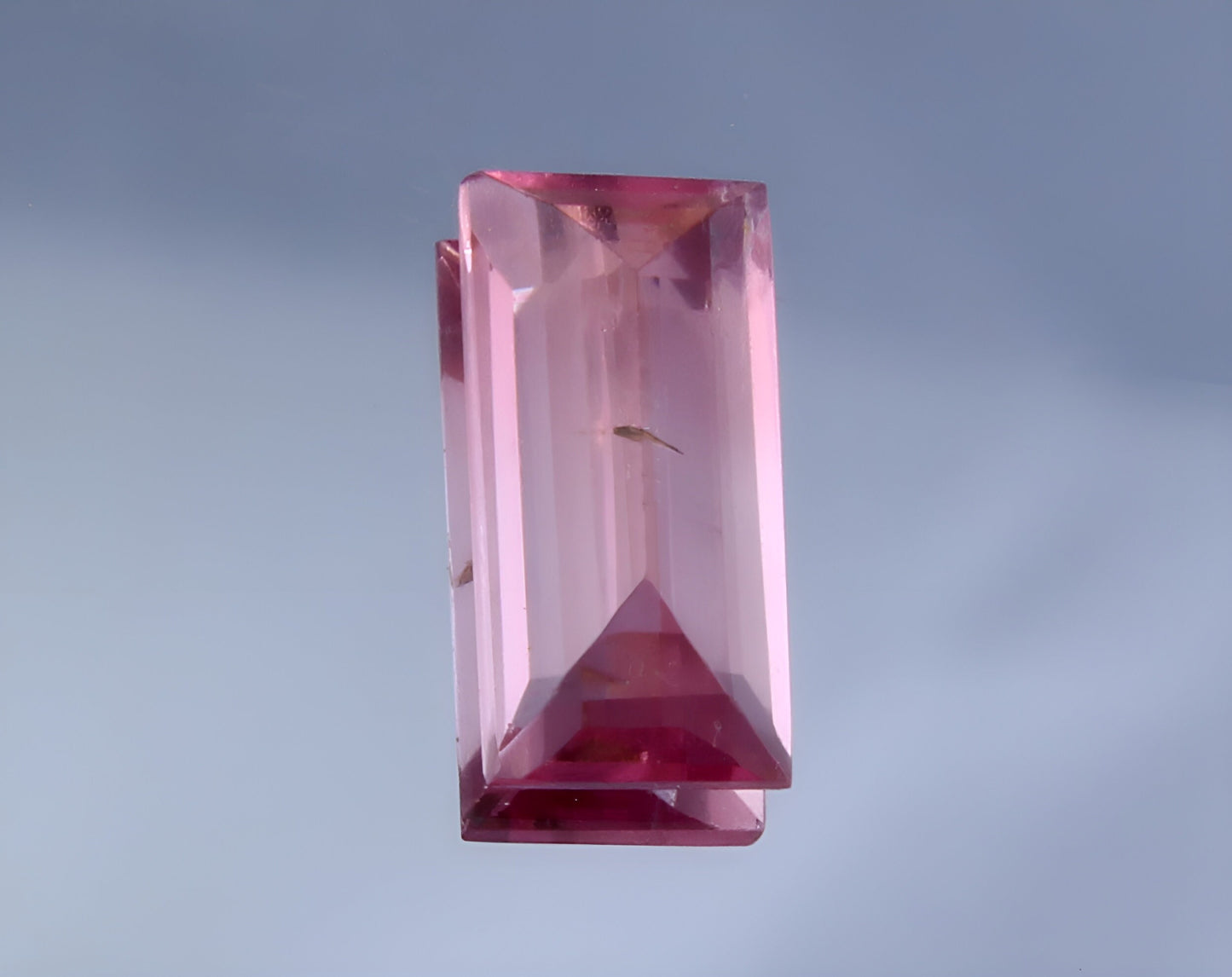 Natural GSI Certified Rubellite Tourmaline Baguette Cut 1.32 Ct Loose Gemstone, Genuine Rubellite Unmounted Gemstone