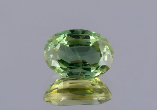 stunning natural green Teal Sapphire oval cut shape faceted loose gemstone 0.67 Carat for jewelry making, September birthstone