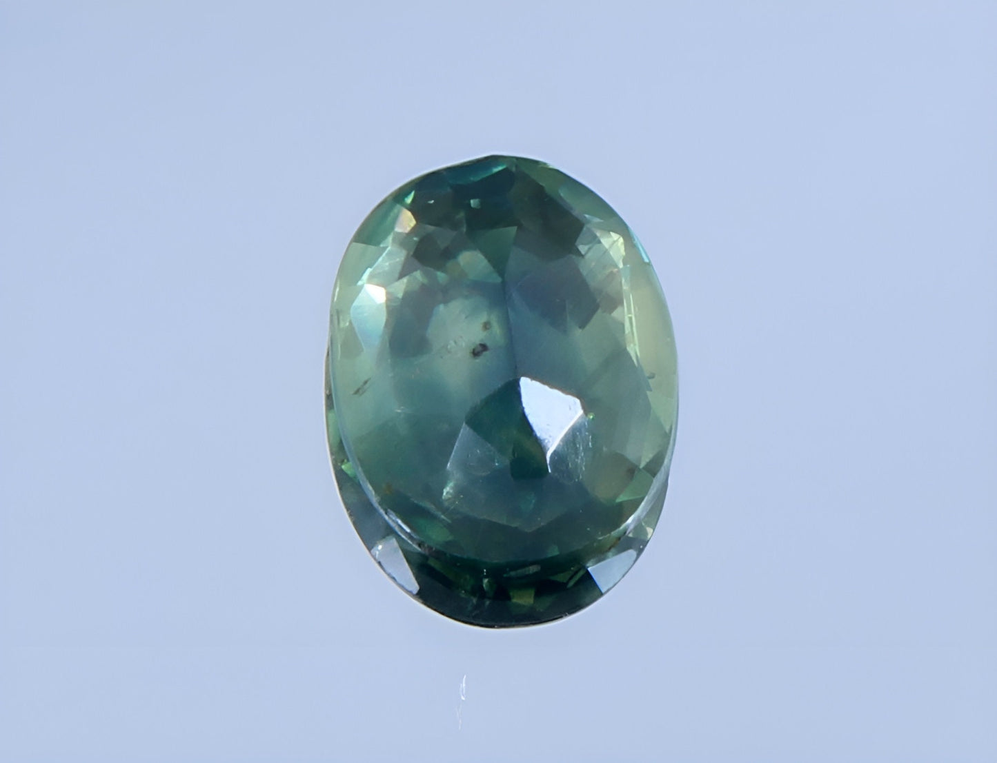 Stunning natural green Teal Sapphire oval cut shape faceted loose gemstone 0.44 Carat for jewelry making, September birthstone