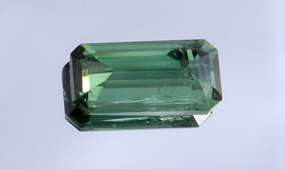 GSI Certified Natural Verdelite Tourmaline Octagon Cut 1.10 Ct Loose Gemstone, Green Tourmaline Unmounted Faceted Gemstone