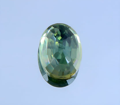 stunning natural green Teal Sapphire oval cut shape faceted loose gemstone 0.67 Carat for jewelry making, September birthstone