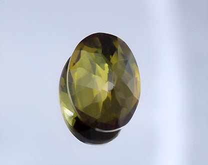 GSI Certified Natural 1.35 Ct Green Tourmaline Oval Cut, Genuine Verdelite Tourmaline Unmounted Faceted Gemstone For Jewelry Making