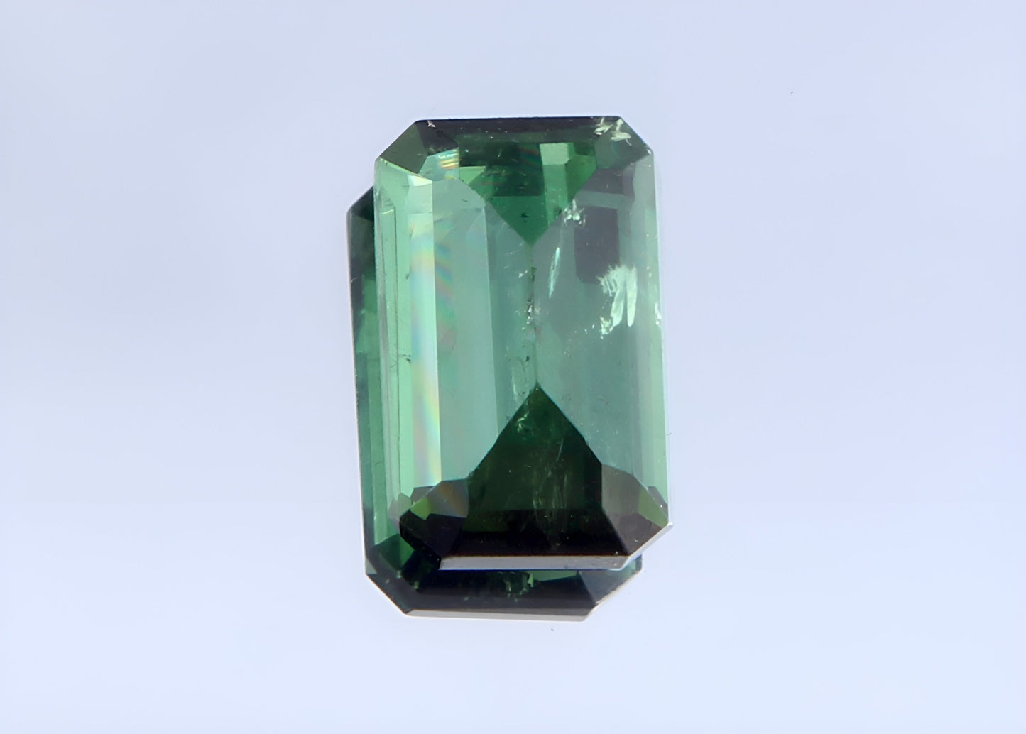 GSI Certified Natural 1 Ct Verdelite Tourmaline Octagon Cut Loose Gemstone, Genuine Green Tourmaline Unmounted Gemstone For Jewelry Making