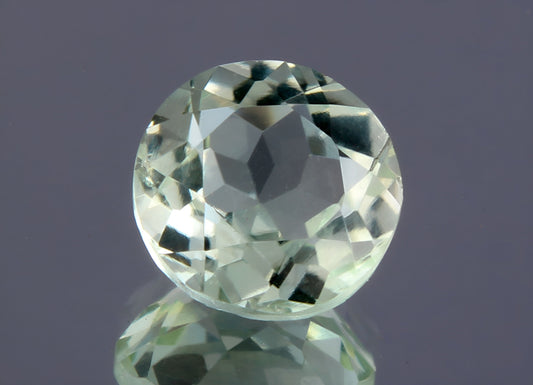 GSI Certified Natural 1.05 Ct Natural Light Green Tourmaline Round Cut Loose Gemstone, Genuine Unmounted Tourmaline for Jewelry Making