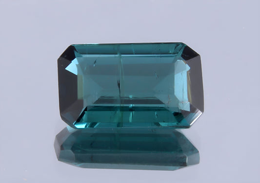 Natural GSI Certified 1.10 Ct Indicolite Blue Tourmaline Octagon Cut Loose Gemstone, Genuine Indicolite Unmounted Gemstone for Jewelry