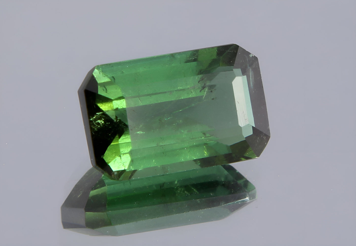 GSI Certified Natural 1 Ct Verdelite Tourmaline Octagon Cut Loose Gemstone, Genuine Green Tourmaline Unmounted Gemstone For Jewelry Making