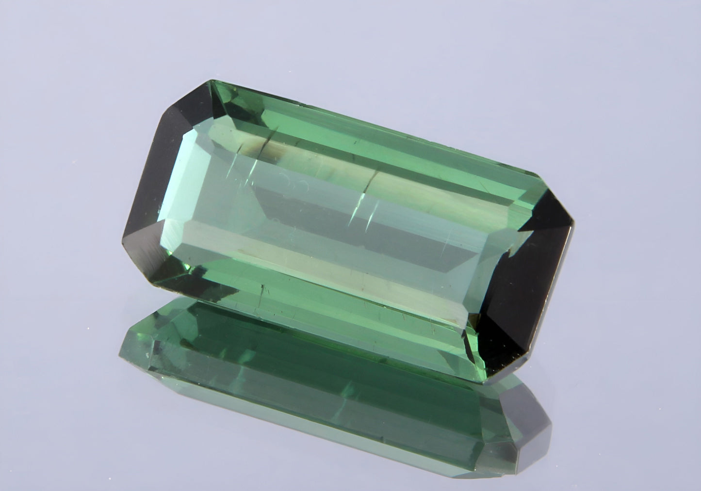 GSI Certified 1.07 Ct Natural Green Tourmaline Octagon Cut, Genuine Verdelite Tourmaline Unmounted Gemstone for Jewelry Making