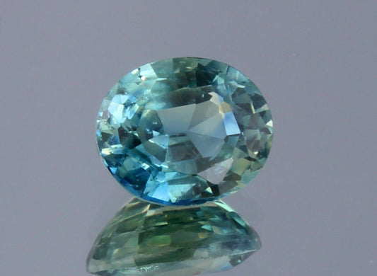 Sparkling GSI certified natural Teal Sapphire oval cut faceted loose gemstone 0.54 Carat, for jewelry making, September birthstone