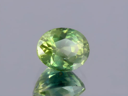 stunning natural green Teal Sapphire oval cut shape faceted loose gemstone 0.45 Carat for jewelry making, September birthstone