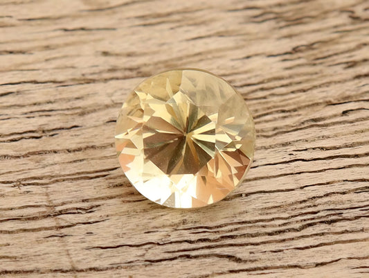 stunning certified natural yellow sapphire round cut faceted loose gemstone 0.82 carat, september birthstone for jewelry making